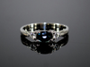 The Elaina Sapphire and Diamond Ring in 14K White Gold