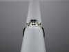 The Elaina Sapphire and Diamond Ring in 14K White Gold