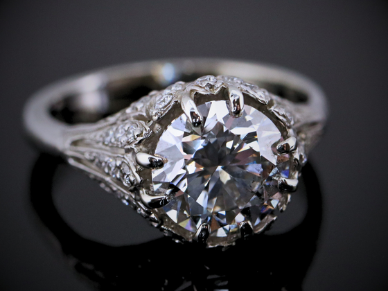 The Kennedy Lab-Grown Diamond Engagement Ring in 14K White Gold