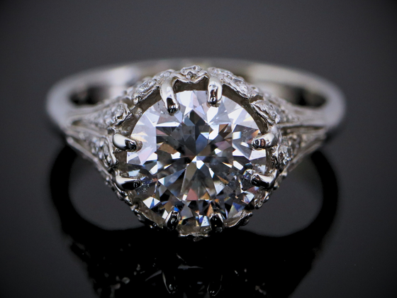 The Kennedy Lab-Grown Diamond Engagement Ring in 14K White Gold