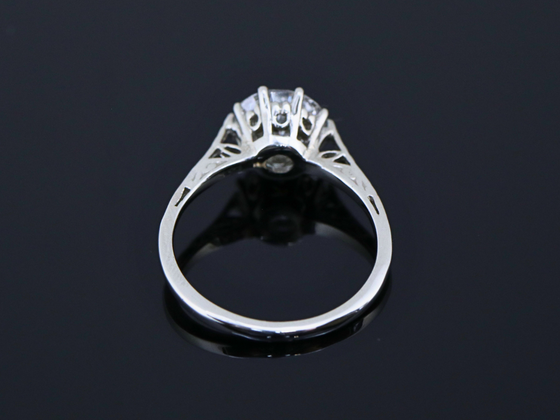 The Woodbury Lab-Grown Diamond Engagement Ring in 14K White Gold