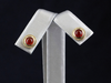 The Nellie Carnelian Stud Earrings in 14K Yellow Gold
