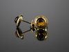 The Nellie Citrine Stud Earrings in 14K Yellow Gold
