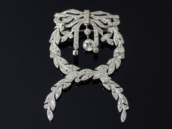 Belle Epoque "En Tremblant" Diamond Brooch in Platinum