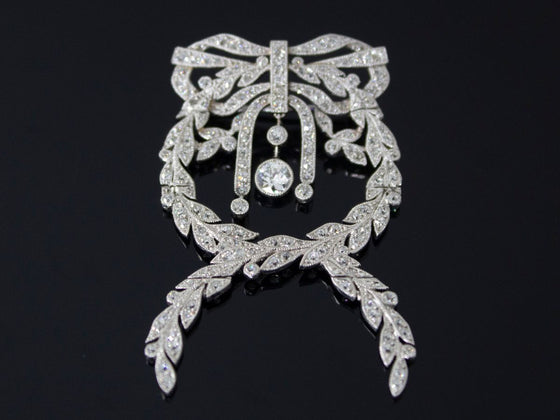 Belle Epoque "En Tremblant" Diamond Brooch in Platinum