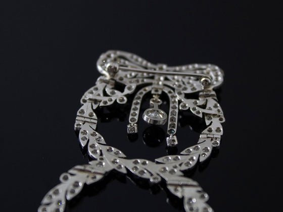 Belle Epoque "En Tremblant" Diamond Brooch in Platinum
