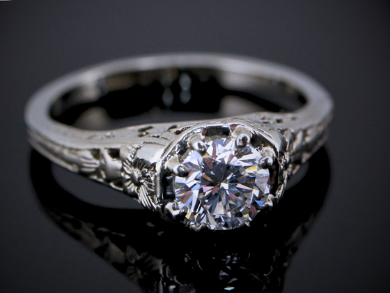 The Gardner Diamond Engagement Ring in 14K White Gold
