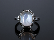  The Peggy Moonstone Ring in 14K White Gold