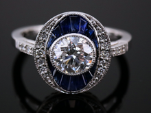  The Martingale Sapphire and Lab Grown Diamond Ring in 14K White Gold