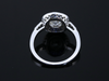 The Martingale Sapphire and Lab Grown Diamond Ring in 14K White Gold