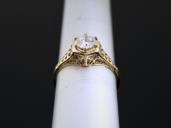 The Bartlett Lab-Grown Diamond Engagement Ring in 14K Yellow Gold