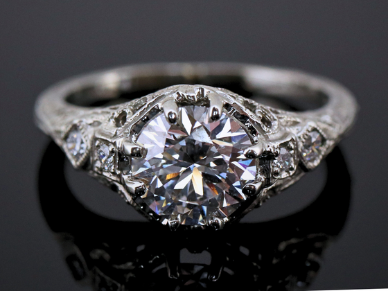 The Bellamy Lab-Grown Diamond Engagement Ring in 14K White Gold