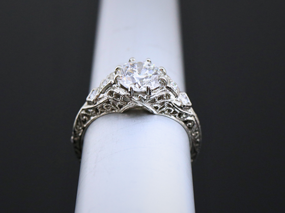 The Bellamy Lab-Grown Diamond Engagement Ring in 14K White Gold