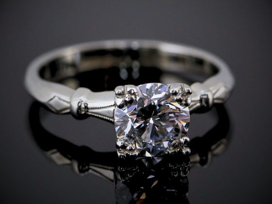 The Deering Lab-Grown Diamond Engagement Ring in 14K White Gold