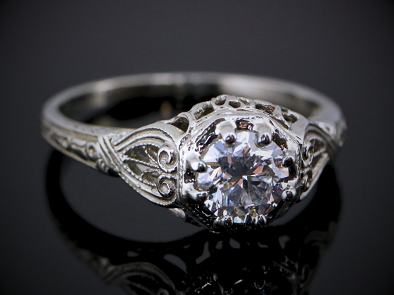 The Forrester Lab-Grown Diamond Engagement Ring in 14K White Gold