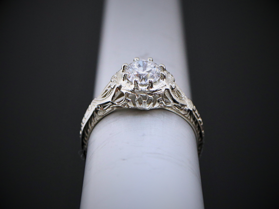 The Forrester Lab-Grown Diamond Engagement Ring in 14K White Gold