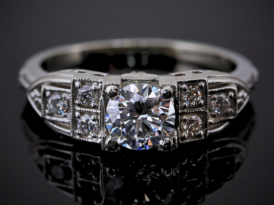 The Garrison Lab-Grown Diamond Engagement Ring in 14K White Gold