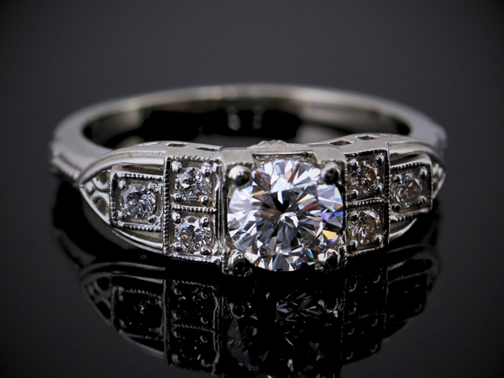 The Garrison Lab-Grown Diamond Engagement Ring in 14K White Gold