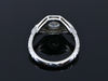 The Leigh Lab-Grown Diamond and Synthetic Sapphire Engagement Ring in 14K White Gold