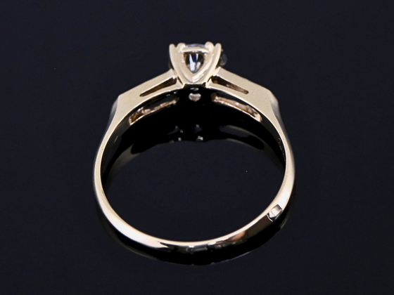 The Madbury Lab-Grown Diamond Engagement Ring in 14K Yellow Gold