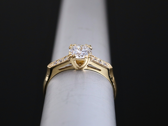 The Madbury Lab-Grown Diamond Engagement Ring in 14K Yellow Gold