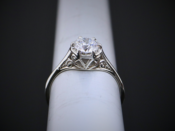 The Mapleton Lab-Grown Diamond Engagement Ring in 14K White Gold