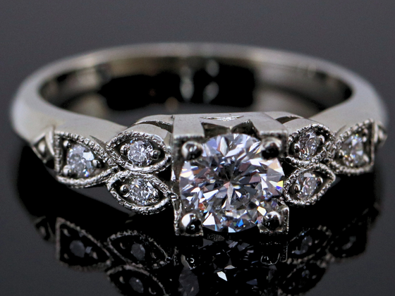 The Merrimack Lab-Grown Diamond Engagement Ring in 14K White Gold