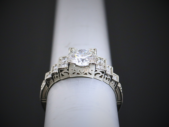 The Prescott Lab-Grown Diamond Engagement Ring in 14K White Gold
