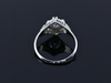 The Sturbridge Lab-Grown Diamond and Sapphire Engagement Ring in 14K White Gold