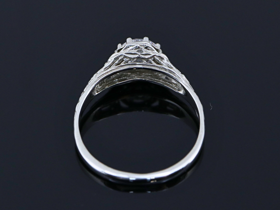The Wreath Lab-Grown Diamond Engagement Ring in 14K White Gold