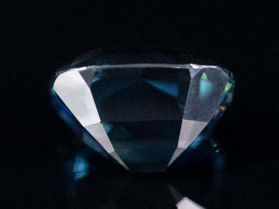 11.80 Ct. Deep Ocean Blue Cushion Cut Sapphire