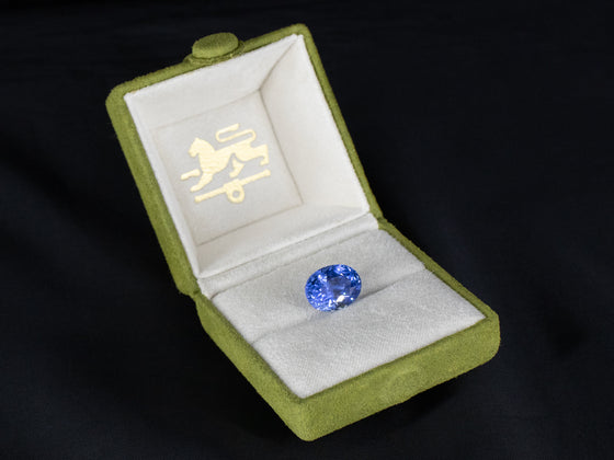 11.10 Ct. Periwinkle Blue Oval Sapphire