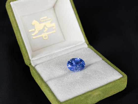 11.10 Ct. Periwinkle Blue Oval Sapphire