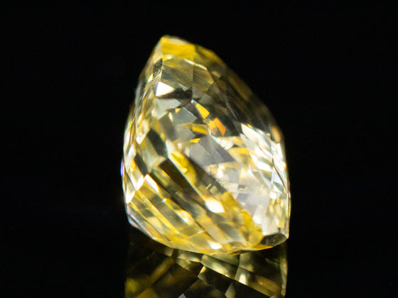 11.41 Ct. Champagne Yellow Octagonal Brilliant Sri Lankan Sapphire