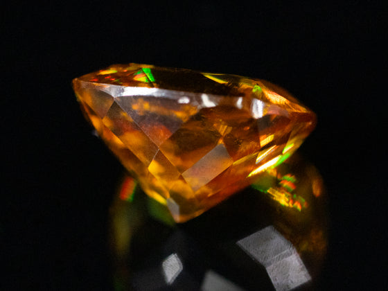 4.37 Ct. Golden Cushion Cut Sphene