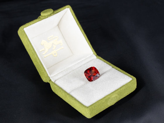 10.20 Ct. Cushion Cut Hessonite Garnet