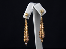  Poco-Dot Screw Back Drop Earrings in 15K Yellow Gold
