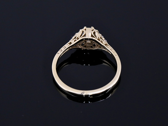 The Atwood Lab-Grown Diamond Engagement Ring in 14K Yellow Gold