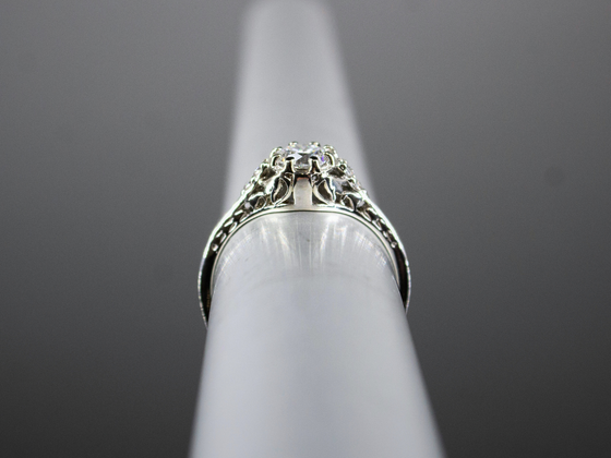 The Atwood Lab-Grown Diamond Engagement Ring in 14K White Gold