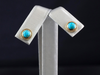 The Nellie Turquoise Stud Earrings in 14K Yellow Gold