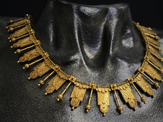 Amazing Etruscan Revival Gothic Necklace