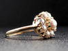 9-Pearl Cluster Ring in 14K Yellow Gold