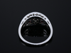 The Faneuil Ruby and Lab Diamond Ring in 14K White Gold