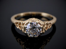  The Greenleaf Natural Diamond Engagement Ring in 14K Yellow Gold