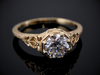 The Greenleaf Natural Diamond Engagement Ring in 14K Yellow Gold
