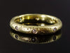 Diamond Inlay Eternity Band in 18K Yellow Gold