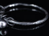 Freshwater Pearl and Sterling Silver Charm Bangle in Oxidized Sterling Silver