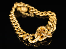  18K Yellow Gold Bloomed Gold Chased Bracelet