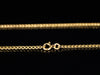 18K Yellow Gold Woven Box Wheat Chain 24"