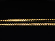  18K Yellow Gold Woven Box Wheat Chain 24"